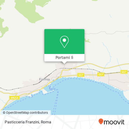 Mappa Pasticceria Franzini, Strada Comunale Pantano 04023 Formia