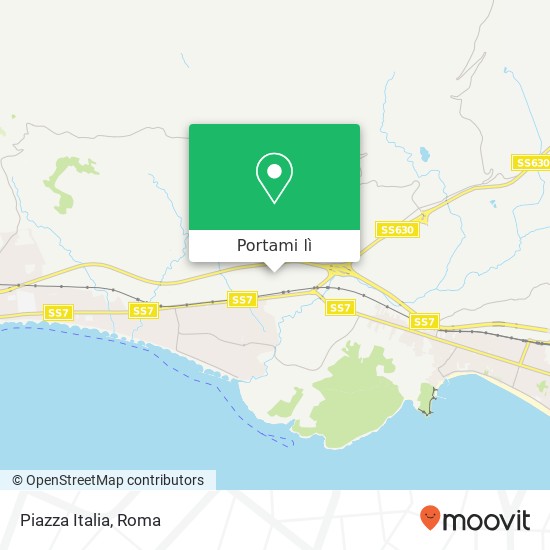 Mappa Piazza Italia, 04023 Formia