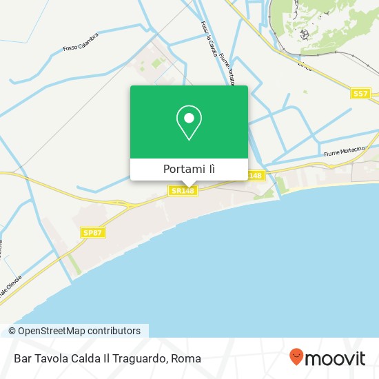 Mappa Bar Tavola Calda Il Traguardo, Strada Regionale Pontina 04019 Terracina