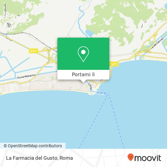Mappa La Farmacia del Gusto, Piazza Giuseppe Mazzini 04019 Terracina