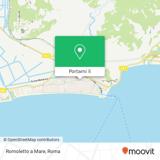 Mappa Romoletto a Mare, Via Badino, 50 04019 Terracina