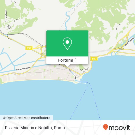 Mappa Pizzeria Miseria e Nobilta', Via Roma, 25 04019 Terracina