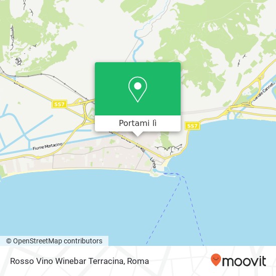 Mappa Rosso Vino Winebar Terracina, Corso Anita Garibaldi, 89 04019 Terracina