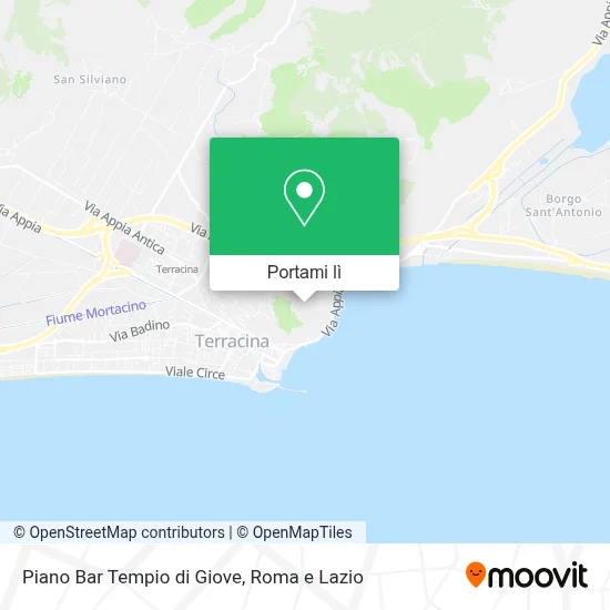 Mappa Piano Bar Tempio di Giove