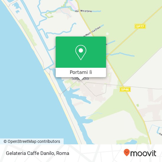 Mappa Gelateria Caffe Danilo, Corso Vittorio Emanuele III, 74 04016 Sabaudia
