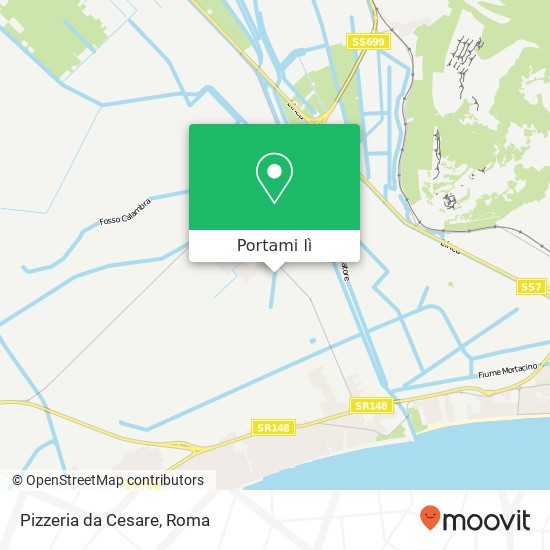 Mappa Pizzeria da Cesare, Strada Circondariale 04019 Terracina