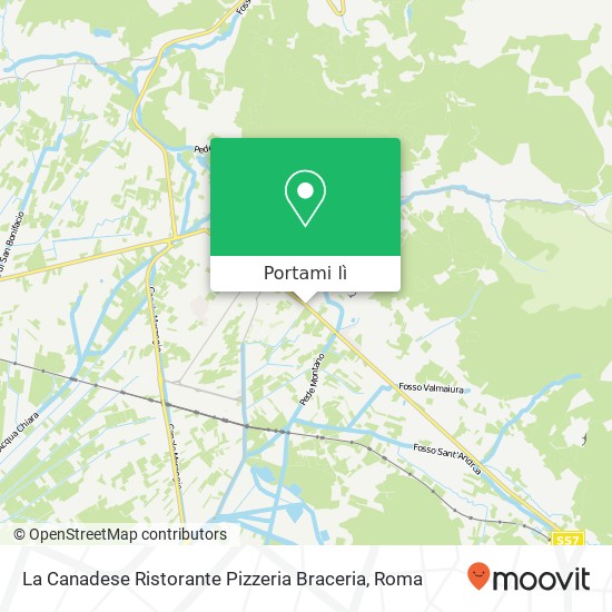 Mappa La Canadese Ristorante Pizzeria Braceria, Via Monte Vago, 2 04022 Fondi