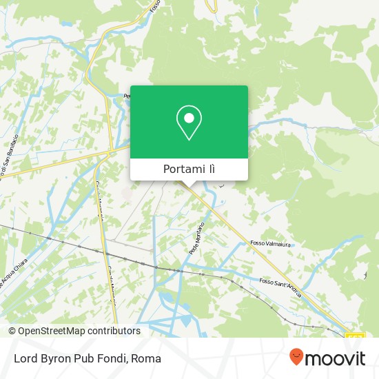 Mappa Lord Byron Pub Fondi, Via Appia Lato Itri 04022 Fondi