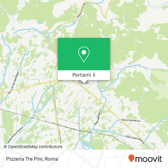 Mappa Pizzeria Tre Pini, Piazza 4 Novembre 04022 Fondi