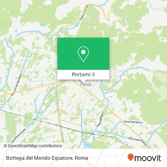 Mappa Bottega del Mondo Equatore, Corso Appio Claudio, 5 04022 Fondi
