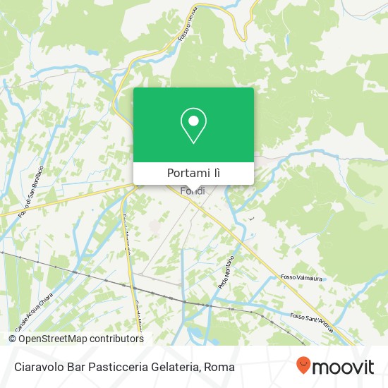 Mappa Ciaravolo Bar Pasticceria Gelateria, Piazza 4 Novembre, 15 04022 Fondi