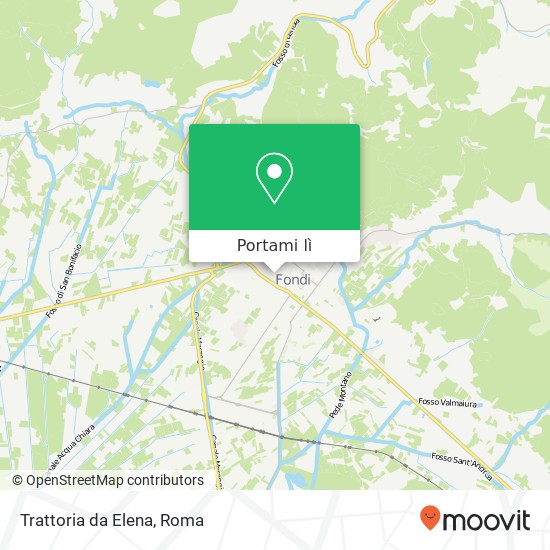Mappa Trattoria da Elena, Via Giuseppe Garibaldi 04022 Fondi