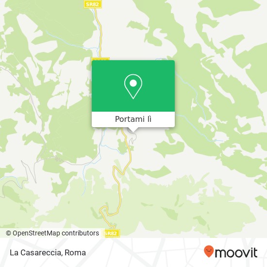 Mappa La Casareccia, Strada Comunale Valle Fosca 04020 Campodimele
