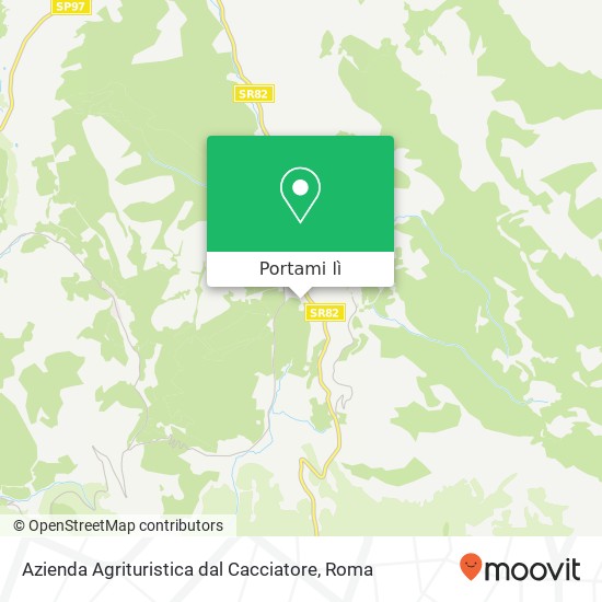 Mappa Azienda Agrituristica dal Cacciatore, Strada Ex Quarantotto 04020 Campodimele