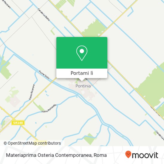 Mappa Materiaprima Osteria Contemporanea, Via Sardegna, 8 04014 Pontinia