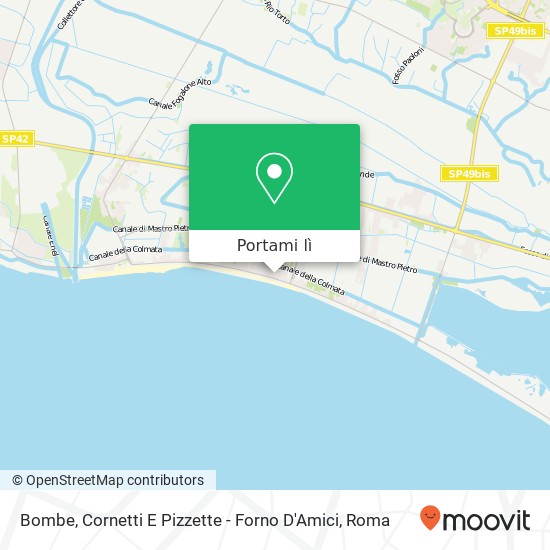 Mappa Bombe, Cornetti E Pizzette - Forno D'Amici, Strada Caprera 04100 Latina