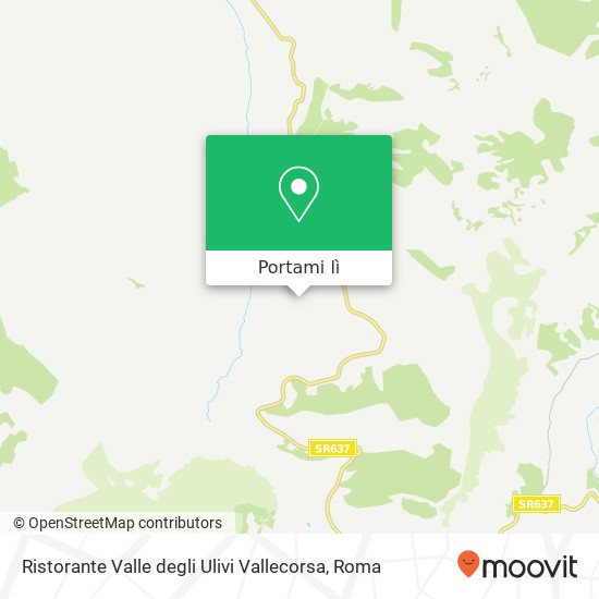 Mappa Ristorante Valle degli Ulivi Vallecorsa, 03020 Vallecorsa