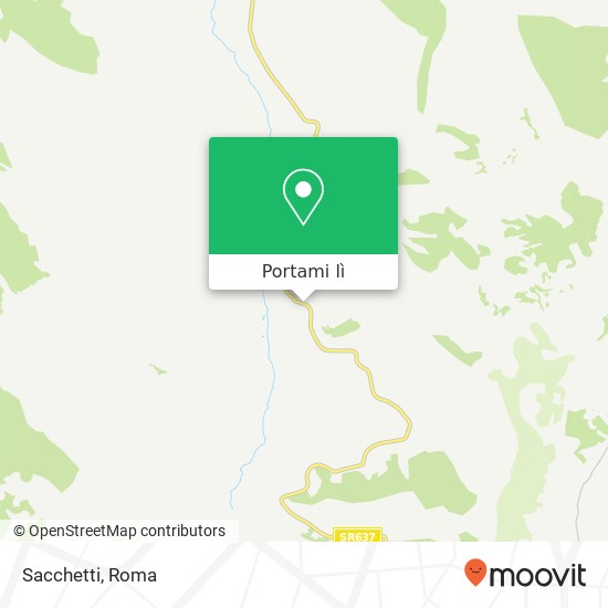 Mappa Sacchetti, Via Roma 03020 Vallecorsa