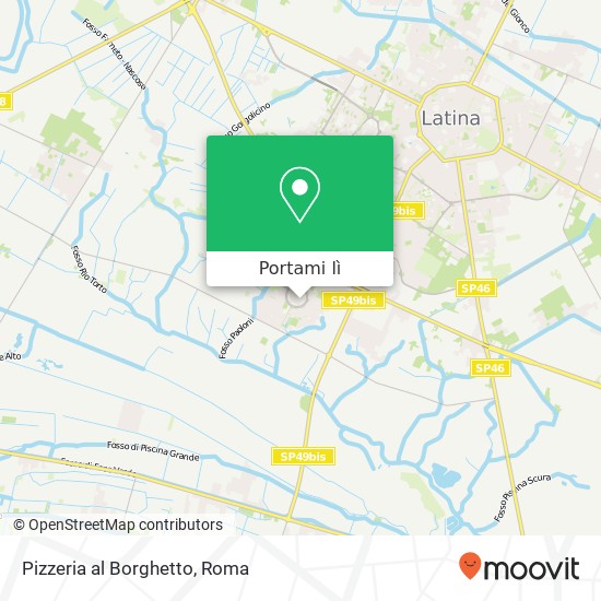 Mappa Pizzeria al Borghetto, Largo Marcantonio Cesti, 4 04100 Latina