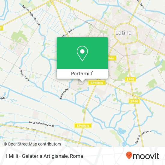 Mappa I Milli - Gelateria Artigianale, Largo Marcantonio Cesti 04100 Latina