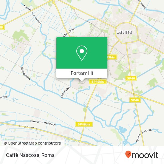 Mappa Caffè Nascosa, Largo F. Cavalli 04100 Latina