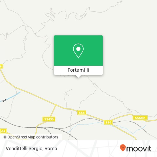Mappa Vendittelli Sergio, 03040 San Vittore del Lazio