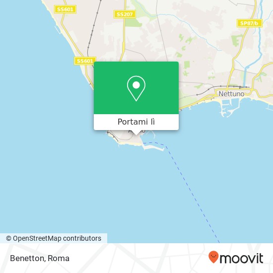 Mappa Benetton, Via 20 Settembre, 6 Anzio