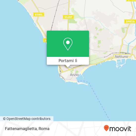 Mappa Fattenamaglietta, Via Roma, 28 00042 Anzio