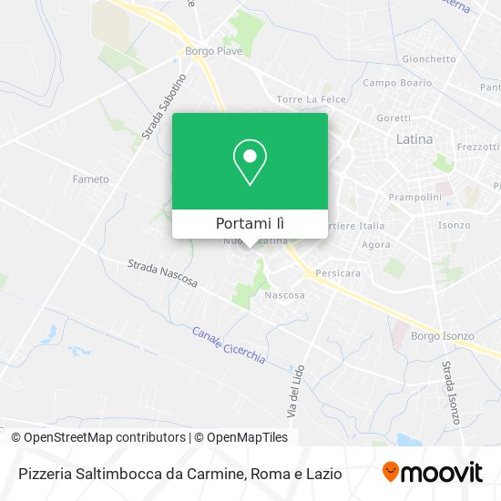 Mappa Pizzeria Saltimbocca da Carmine