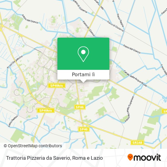 Mappa Trattoria Pizzeria da Saverio