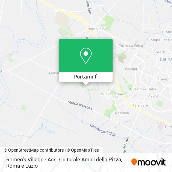 Mappa Romeo's Village - Ass. Culturale Amici della Pizza