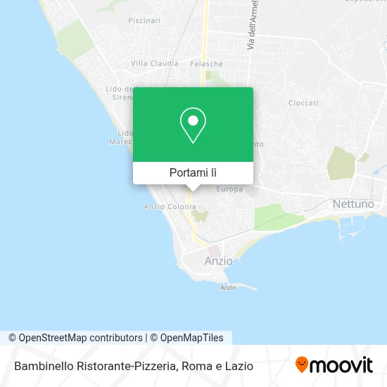 Mappa Bambinello Ristorante-Pizzeria