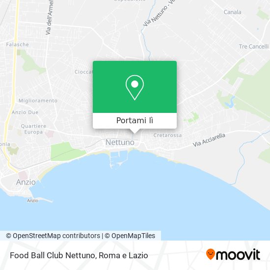 Mappa Food Ball Club Nettuno