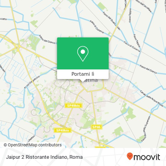 Mappa Jaipur 2 Ristorante Indiano, Via Giuseppe Garibaldi, 12 04100 Latina