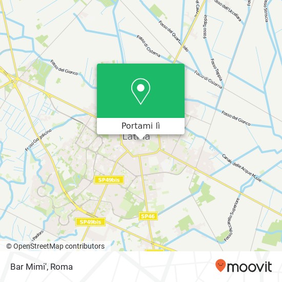 Mappa Bar Mimi', Via Eugenio di Savoia 04100 Latina