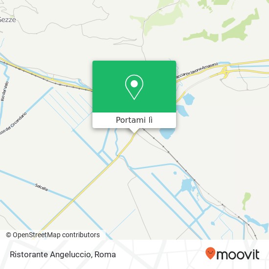 Mappa Ristorante Angeluccio, Strada Provinciale Migliara 47 04018 Sezze