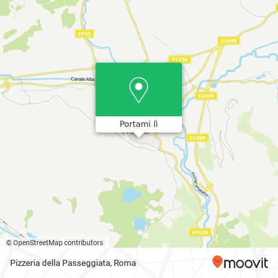 Mappa Pizzeria della Passeggiata, Via Giacomo Matteotti 04015 Priverno