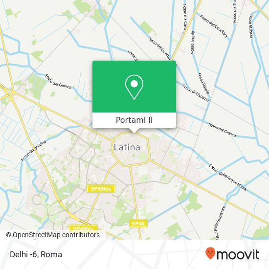 Mappa Delhi -6, Corso Giacomo Matteotti, 132 Latina