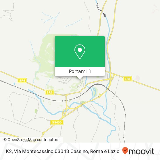 Mappa K2, Via Montecassino 03043 Cassino