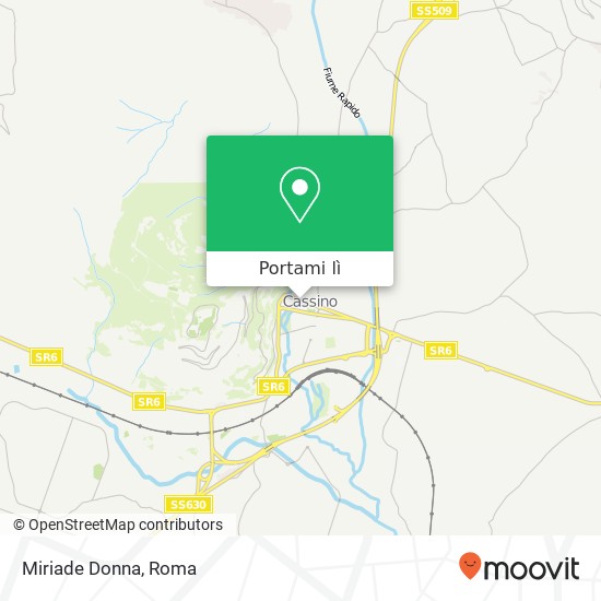 Mappa Miriade Donna, Via Enrico De Nicola 03043 Cassino