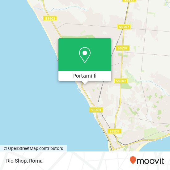 Mappa Rio Shop, Via Glauco, 11 00042 Anzio
