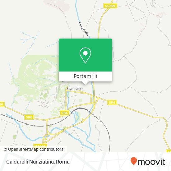 Mappa Caldarelli Nunziatina, Piazza Carlo Restagno, 22 03043 Cassino