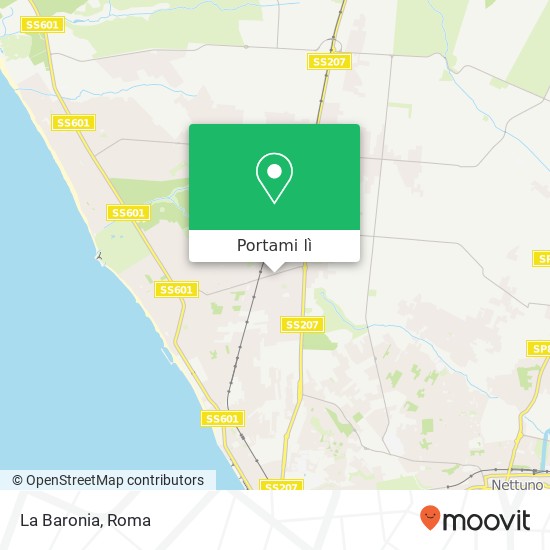 Mappa La Baronia, Via di Villa Claudia, 31 / 33 Anzio
