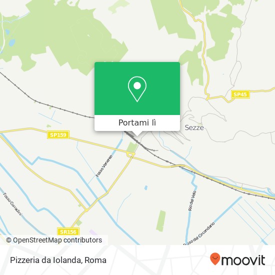 Mappa Pizzeria da Iolanda, Corso della Repubblica, 147 04010 Sezze