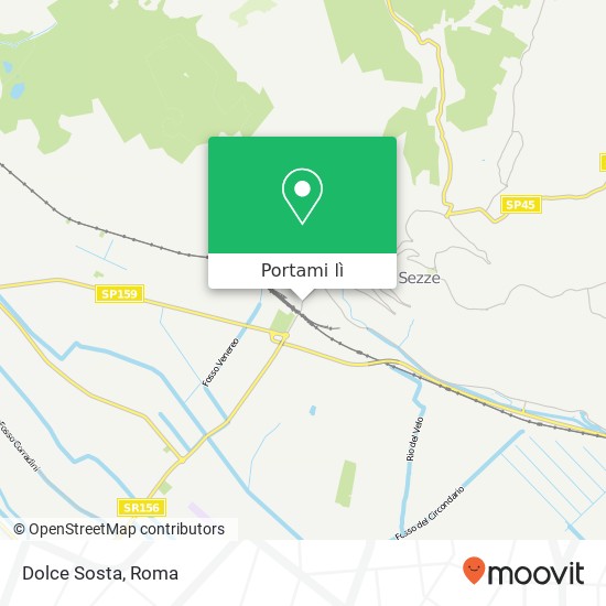 Mappa Dolce Sosta, Corso della Repubblica, 105 04010 Sezze