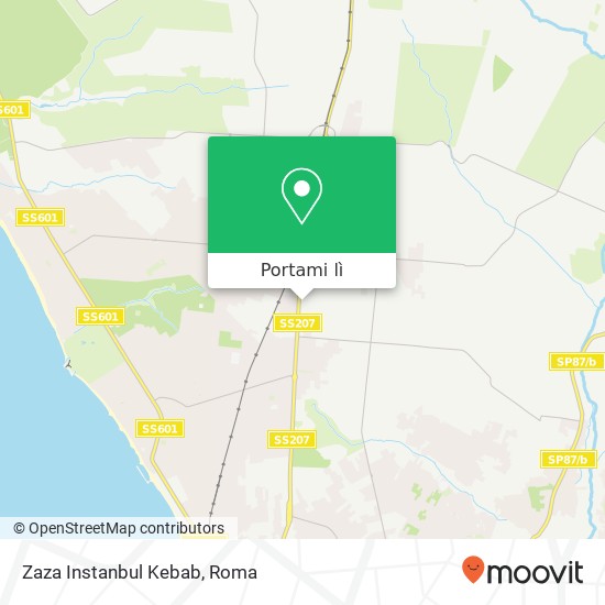 Mappa Zaza Instanbul Kebab, Via Nettunense, 275 00042 Anzio