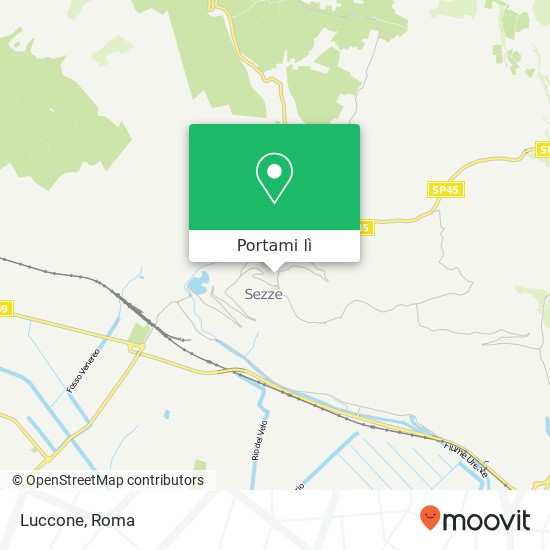 Mappa Luccone, Via della Resistenza 04018 Sezze