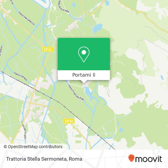 Mappa Trattoria Stella Sermoneta, Via Monticchio 04013 Sermoneta