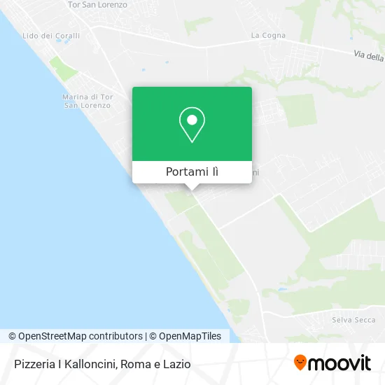 Mappa Pizzeria I Kalloncini
