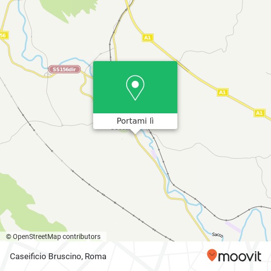 Mappa Caseificio Bruscino, Strada Regionale di Frosinone e Gaeta 03023 Ceccano